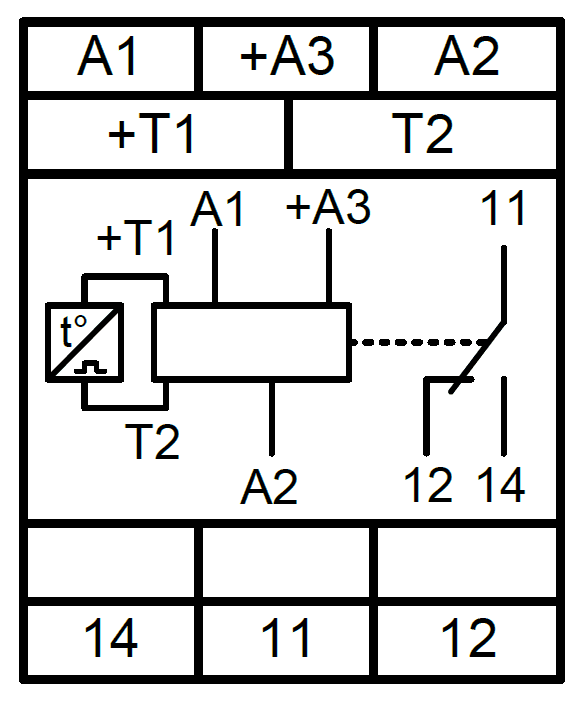 Схема подключения ТР-15 ACDC24В/АС230В